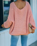 Pinky Promise Cotton Blend Knit Sweater - Blush Ins Street