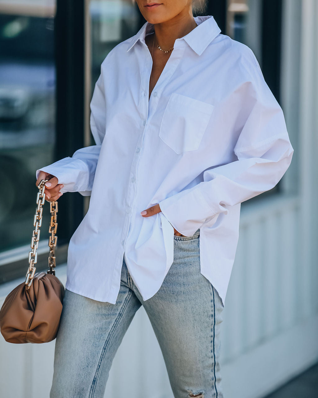 Surplus Cotton Collared Button Down Top Ins Street