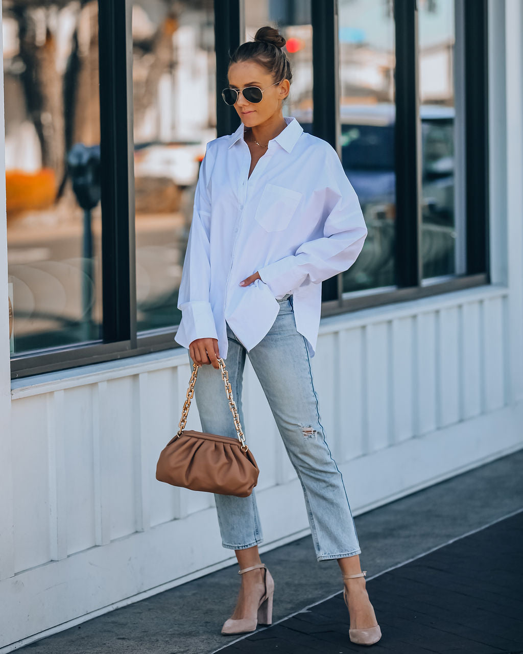 Surplus Cotton Collared Button Down Top Ins Street