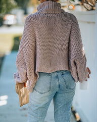 Ilana Cable Knit Turtleneck Sweater - Dusty Mauve Ins Street