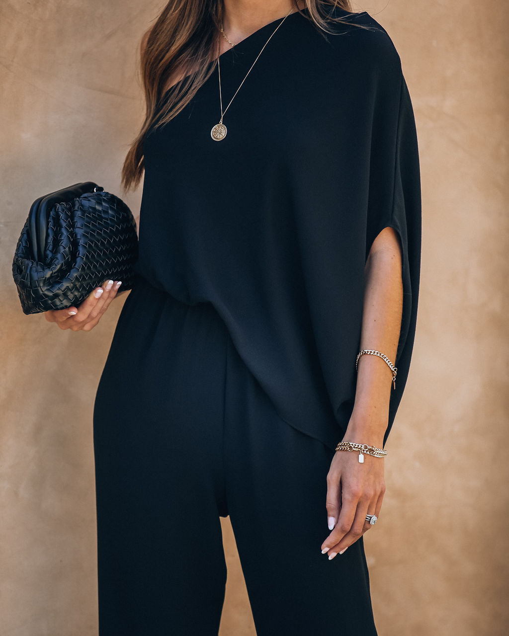 Recipe For Success One Shoulder Jumpsuit - Black Ins Street