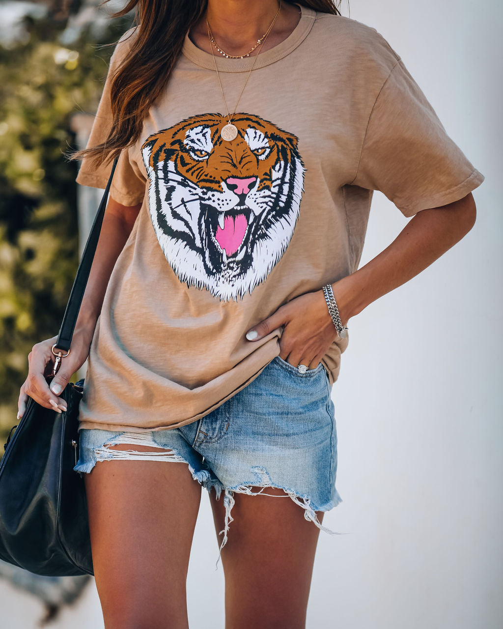 Hear Me Roar Cotton Tiger Tee Ins Street