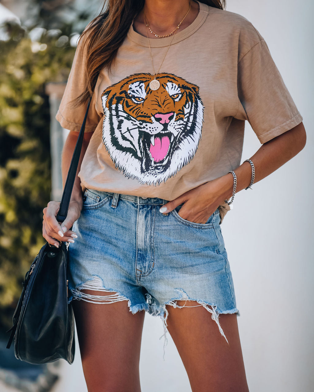 Hear Me Roar Cotton Tiger Tee Ins Street