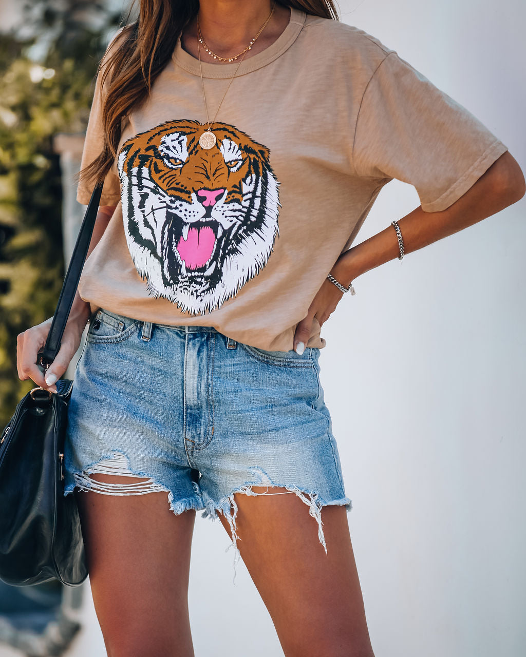 Hear Me Roar Cotton Tiger Tee Ins Street