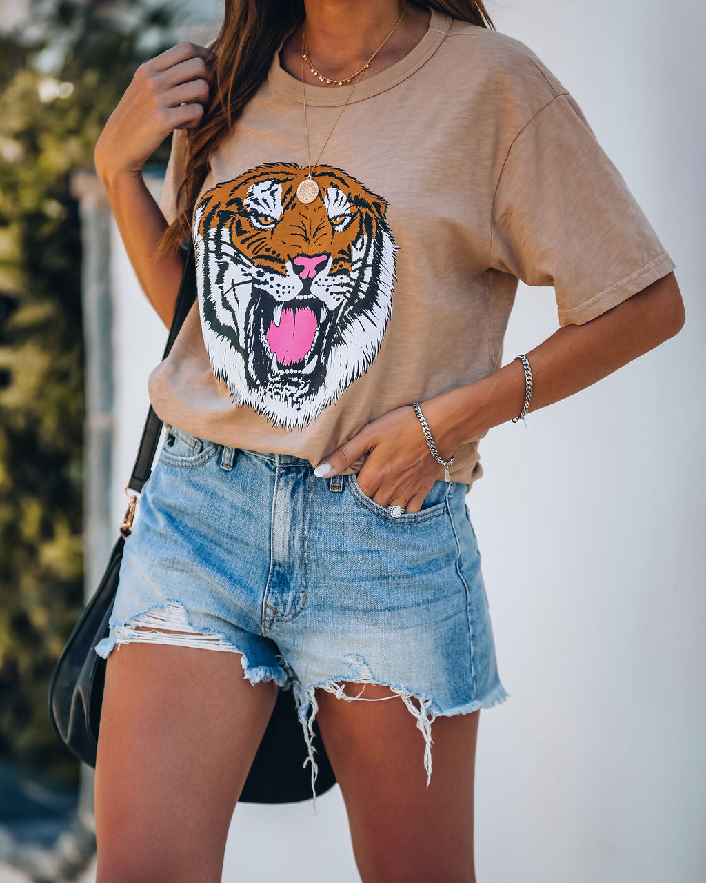 Hear Me Roar Cotton Tiger Tee Ins Street