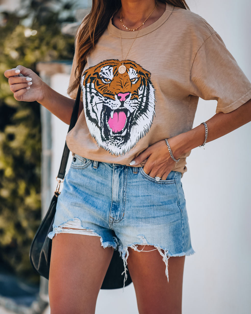 Hear Me Roar Cotton Tiger Tee Ins Street