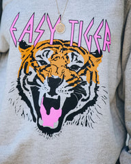 Animated Easy Tiger Cotton Blend Sweatshirt LULU-001