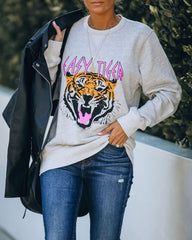 Animated Easy Tiger Cotton Blend Sweatshirt LULU-001