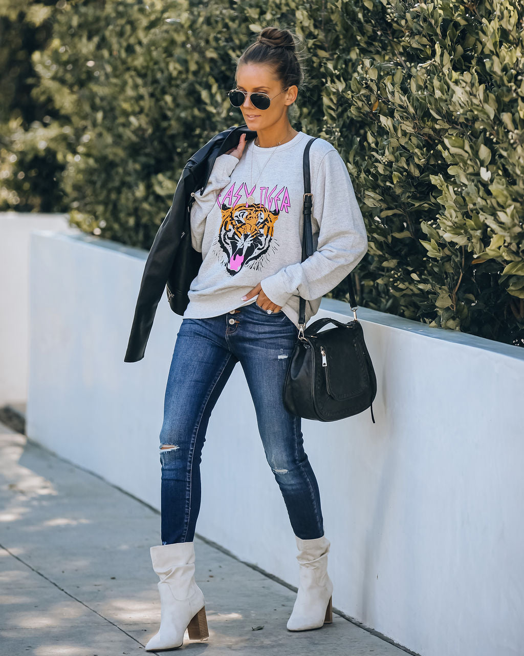 Animated Easy Tiger Cotton Blend Sweatshirt LULU-001