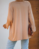 Logan 3/4 Sleeve Tee - Clay Ins Street