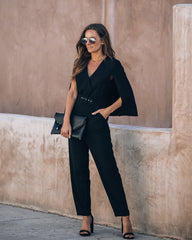 Express Not Impress Pocketed Cape Jumpsuit Ins Street