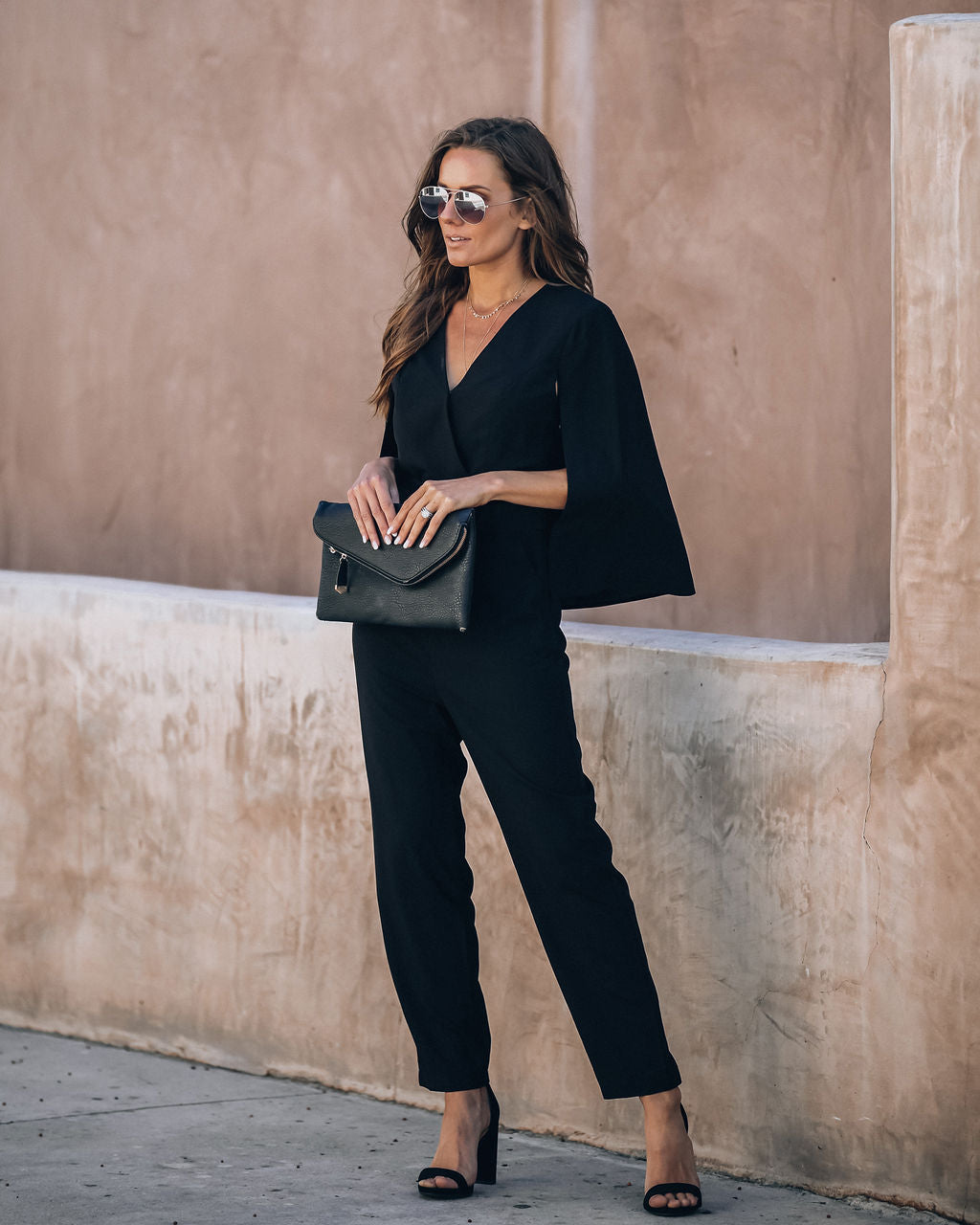 Express Not Impress Pocketed Cape Jumpsuit Ins Street