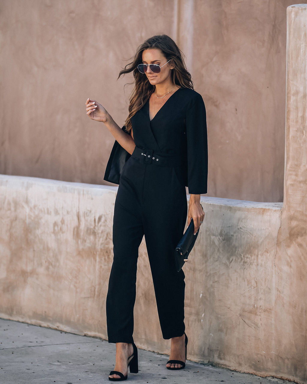 Express Not Impress Pocketed Cape Jumpsuit Ins Street