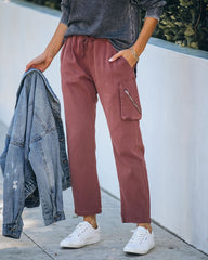 Cristiana Cotton Pocketed Cargo Joggers - FINAL SALE MUST-001