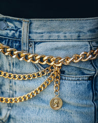 Shashi - Gossip Layered Chain Belt Ins Street