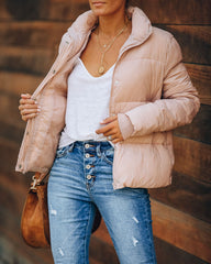 Sugar Bowl Pocketed Puffer Jacket - Blush - FINAL SALE Ins Street