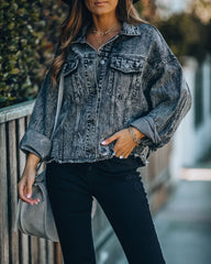 Tobias Distressed Relaxed Denim Jacket MUST-001