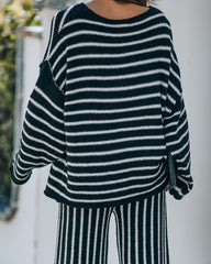 Jacqueline Striped Knit Sweater Top Ins Street