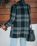 Hyde Pocketed Plaid Wool Blend Coat Ins Street