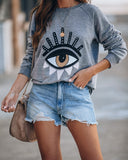 Evil Eye French Terry Pullover Ins Street