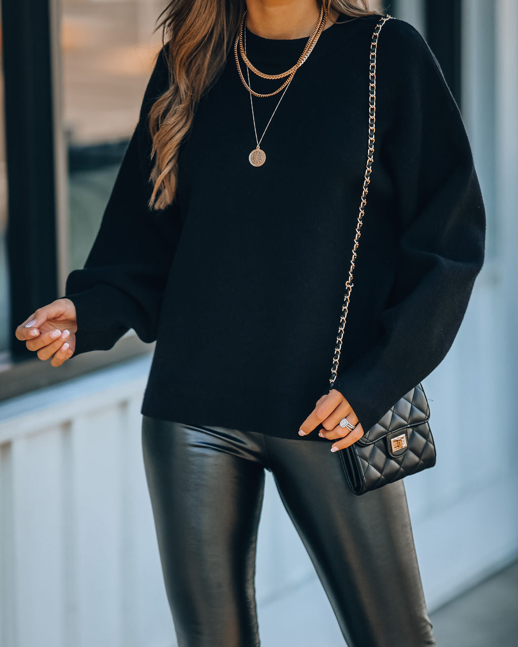 Lexa Knit Sweater - Black Ins Street