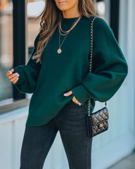 Lexa Knit Sweater - Hunter Green Ins Street