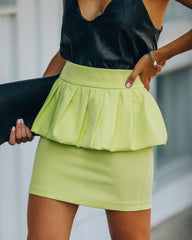 Paradise Peplum Mini Skirt - Limelight Ins Street