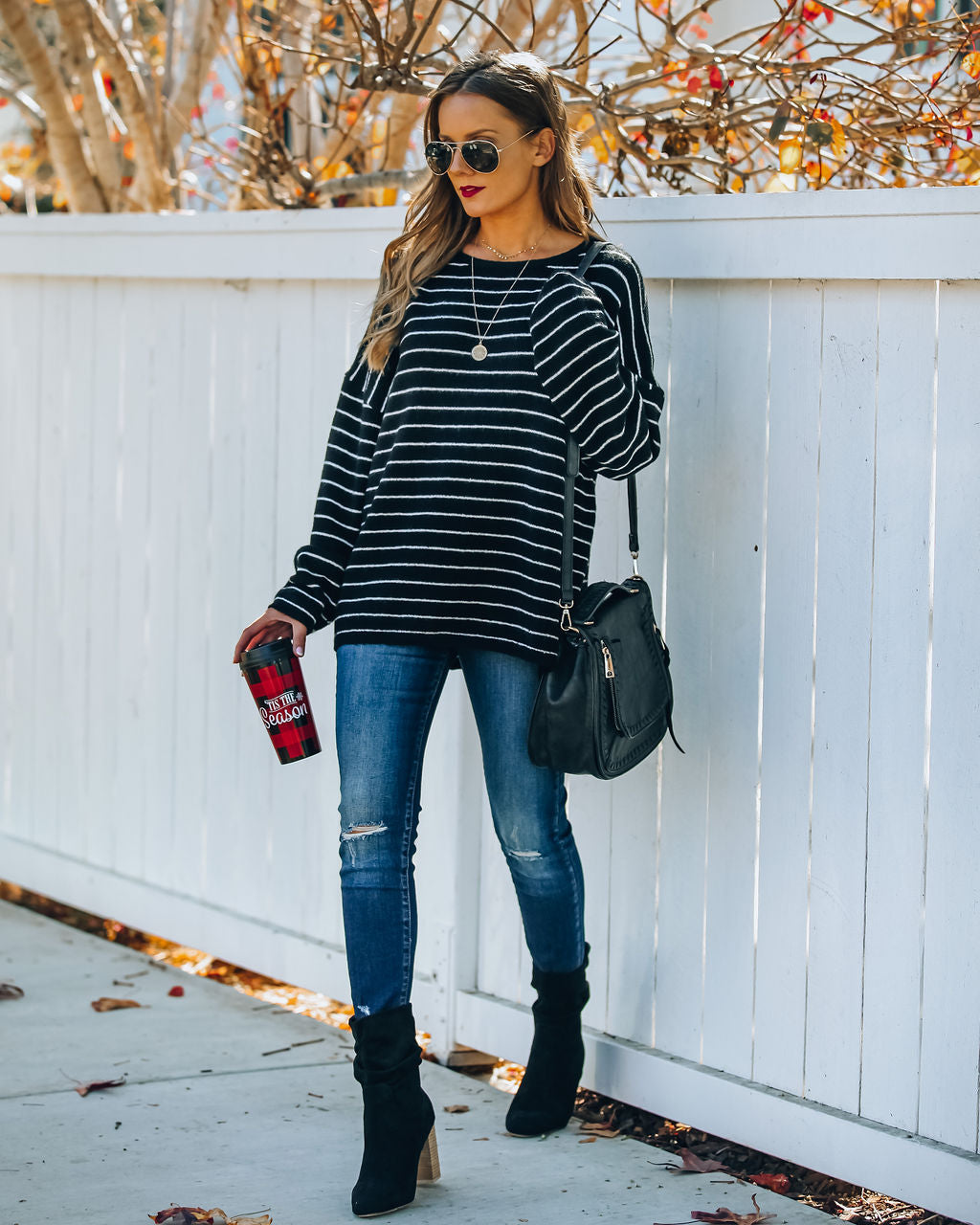 Unwritten Striped Knit Sweater FLAW-001