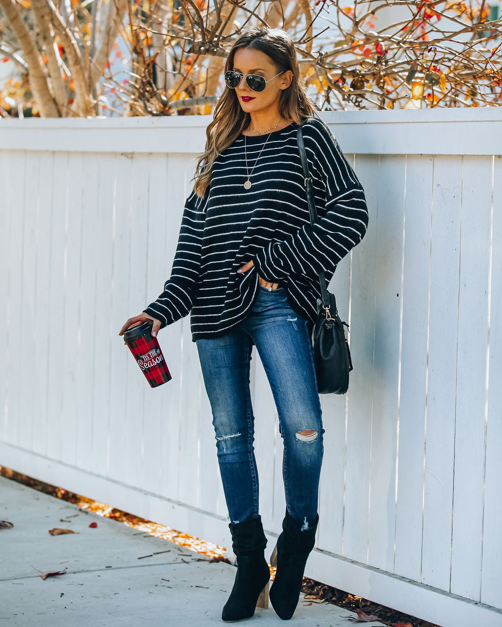 Unwritten Striped Knit Sweater FLAW-001