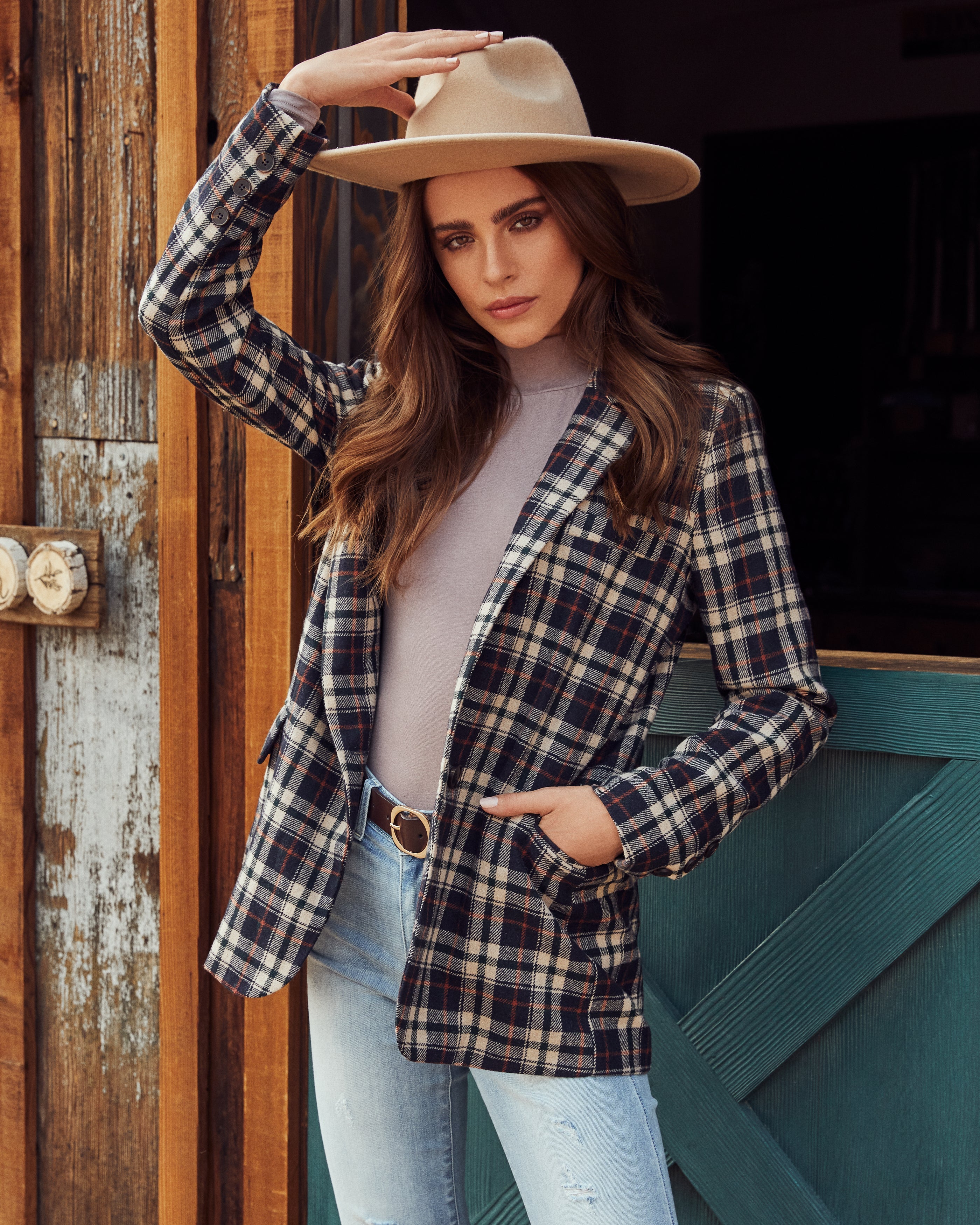 Isaac Pocketed Plaid Blazer - FINAL SALE Ins Street