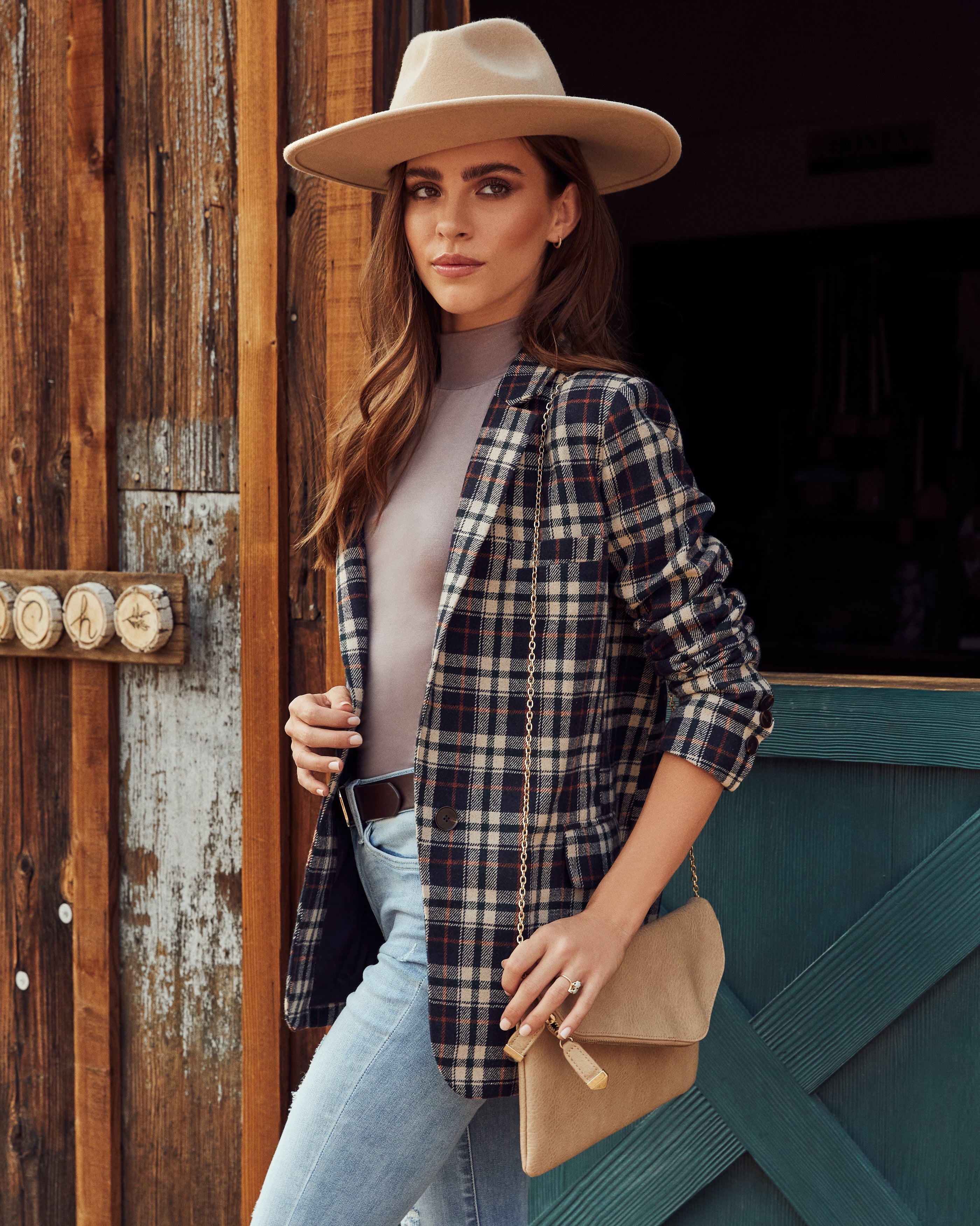 Isaac Pocketed Plaid Blazer - FINAL SALE Ins Street