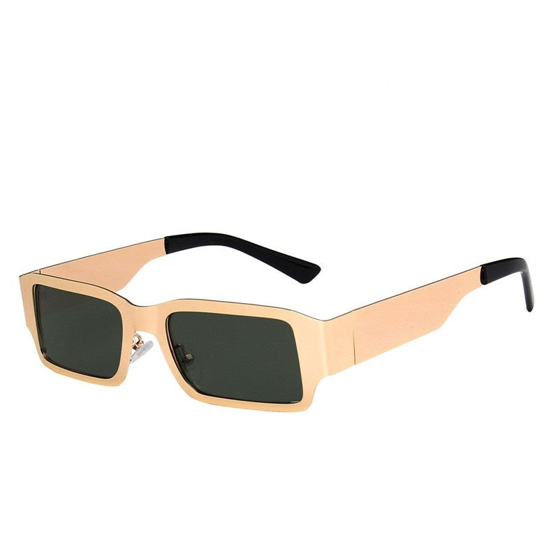 Steel Leather Metal Square Sunglasses 2023-03-14 InsStreet