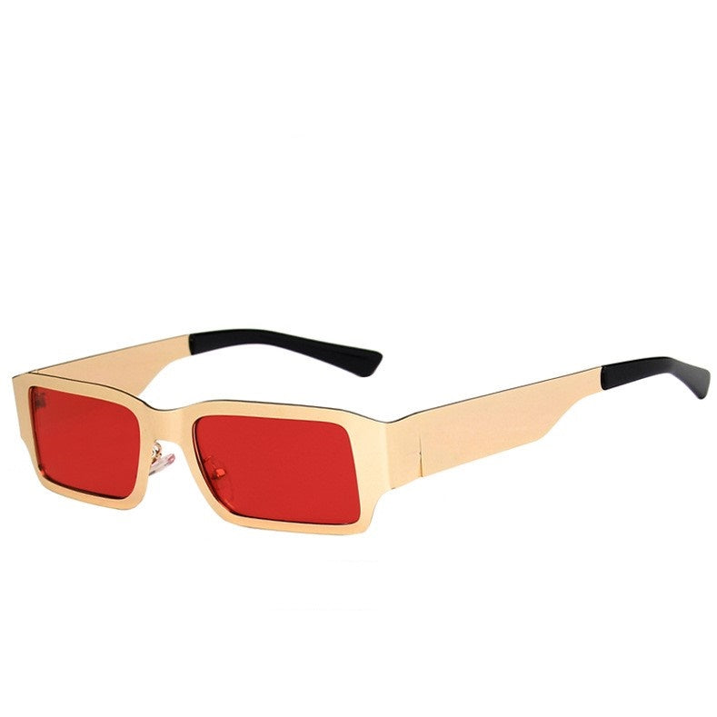 Steel Leather Metal Square Sunglasses 2023-03-14 InsStreet