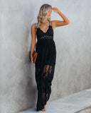 Invite Tranquility Lace Maxi Dress - Black - FINAL SALE Ins Street