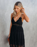 Invite Tranquility Lace Maxi Dress - Black - FINAL SALE Ins Street