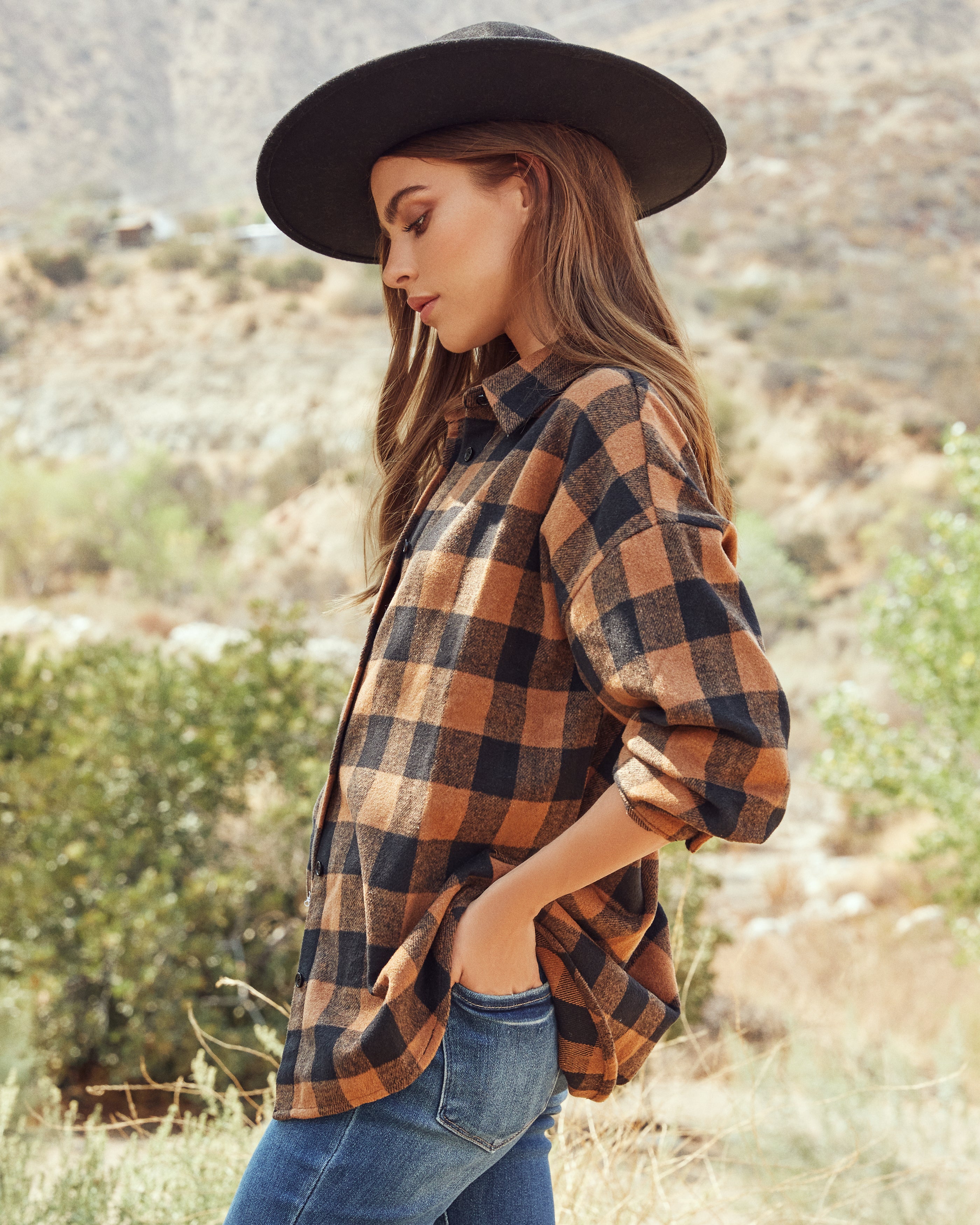 Jessamine Checkered Button Down Top - FINAL SALE Ins Street