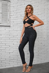 Daphne Cutout Bandage Jumpsuit Ins Street