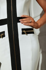 Giselle Sleeveless Midi Bandage Dress Ins Street