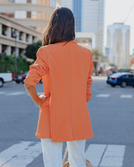 Joslyn Pocketed Blazer - Orange Ins Street