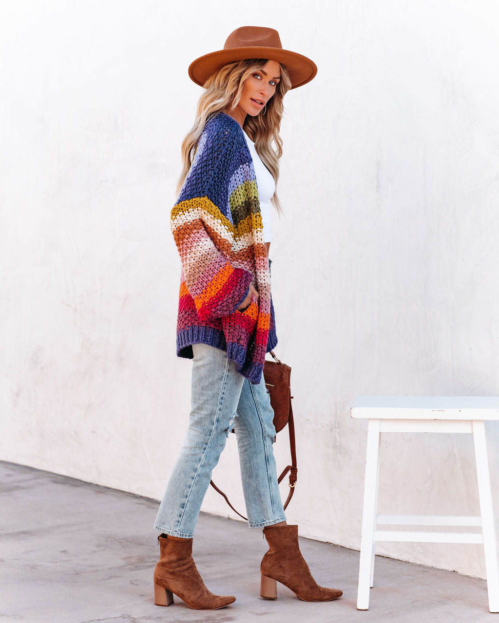 Jump For Joy Pocketed Knit Cardigan Ins Street