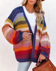 Jump For Joy Pocketed Knit Cardigan Ins Street