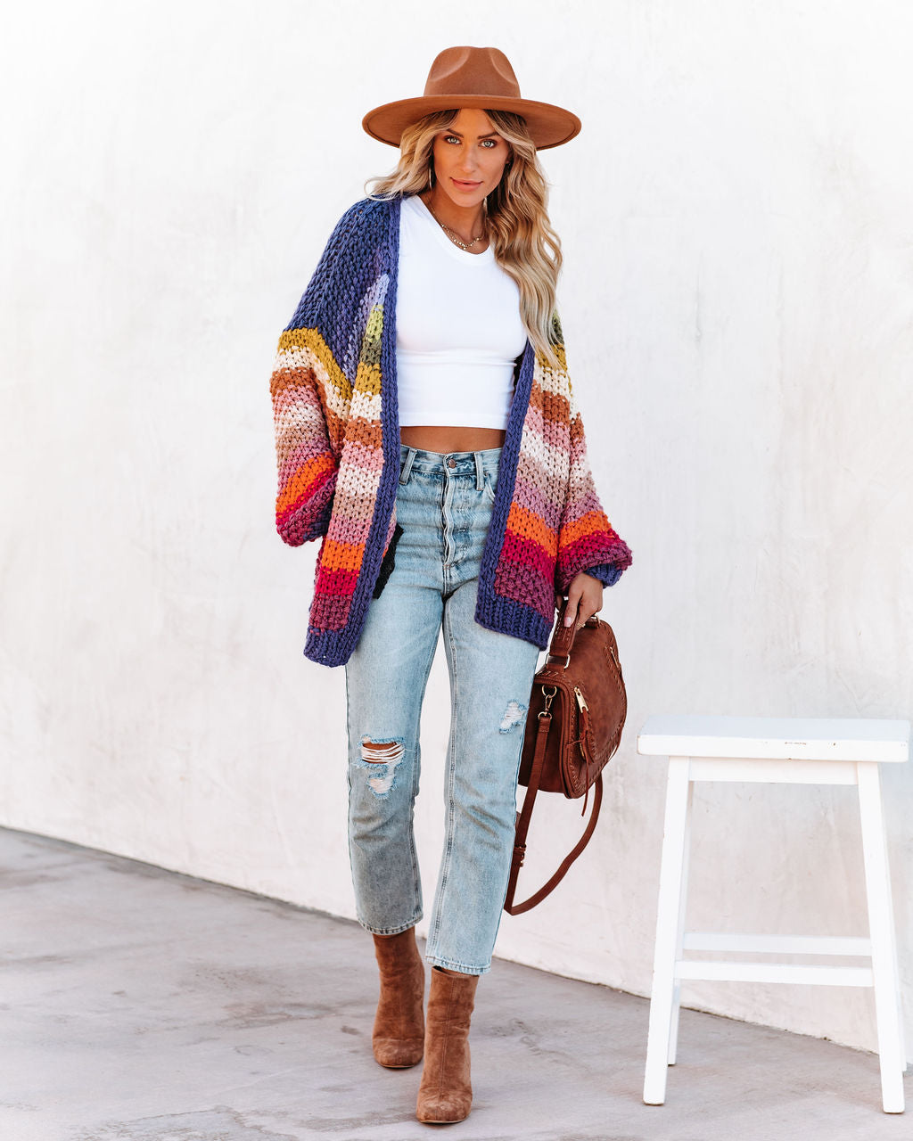 Jump For Joy Pocketed Knit Cardigan Ins Street