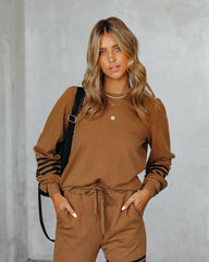 Kaily Cotton Blend Sweatshirt - Camel Ins Street