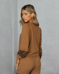 Kaily Cotton Blend Sweatshirt - Camel Ins Street