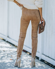 Hudson High Rise Faux Suede Legging - Taupe - FINAL SALE Ins Street