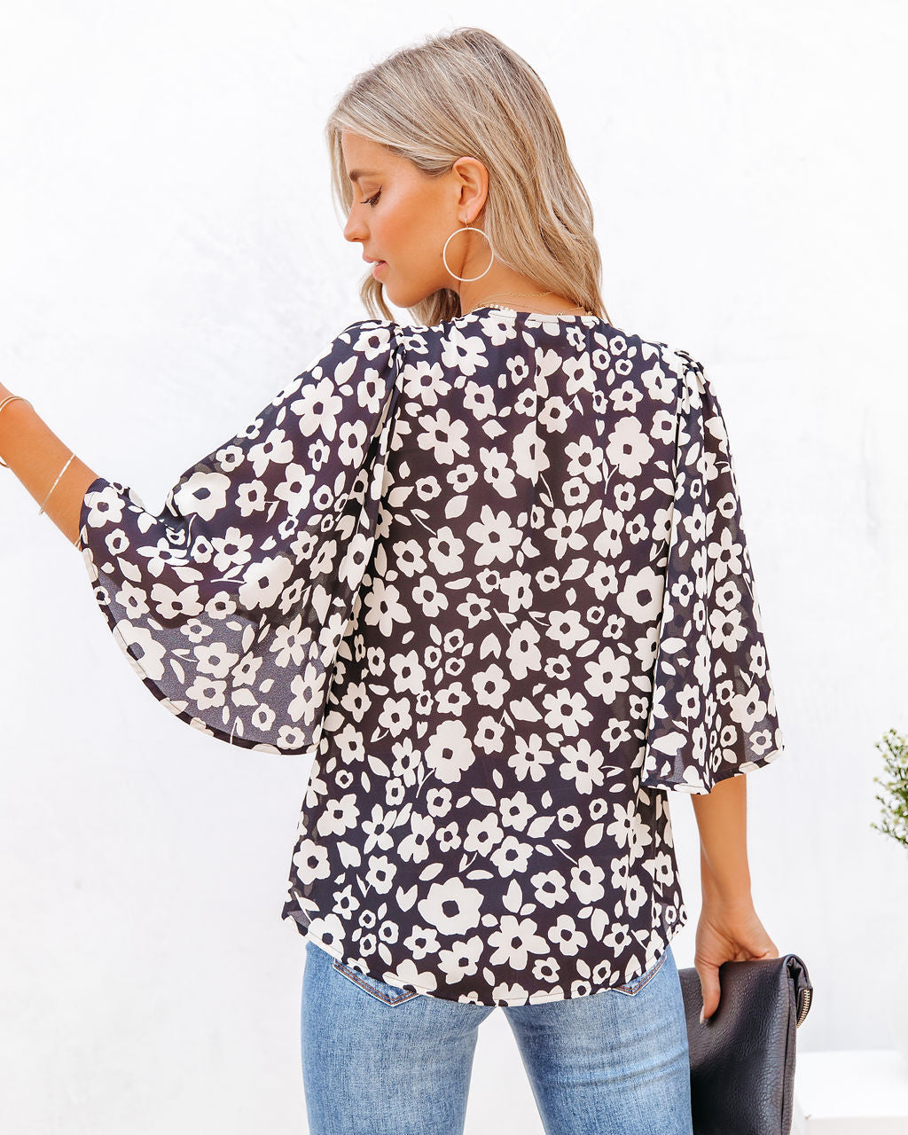 Kalani Floral Bell Sleeve Blouse Ins Street