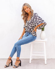 Kalani Floral Bell Sleeve Blouse Ins Street