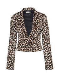 Kylan Pocketed Leopard Crop Blazer Ins Street