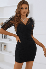Mavise Lace Up Mini Bandage Dress Ins Street
