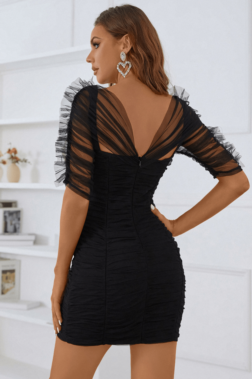 Mavise Lace Up Mini Bandage Dress Ins Street